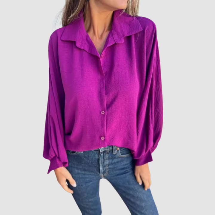 Liza | Women's Elegant Oversized Blouse-The Yellow Prime
