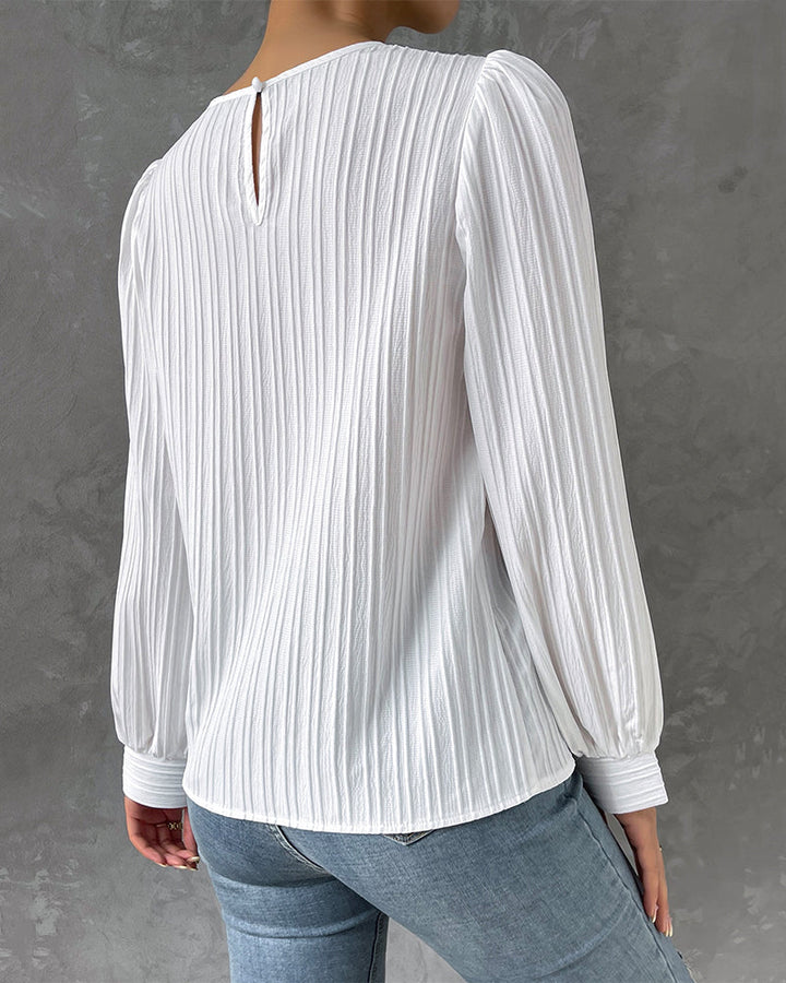 Women's Elegant Round Neck Shirt-The Yellow Prime