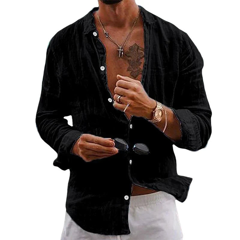 Men's Casual Shirt - Relaxed Fit for Easy Summer Style-The Yellow Prime