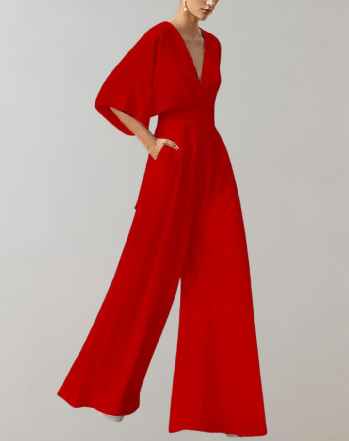 Women's Casual Wide-Leg Jumpsuit-The Yellow Prime