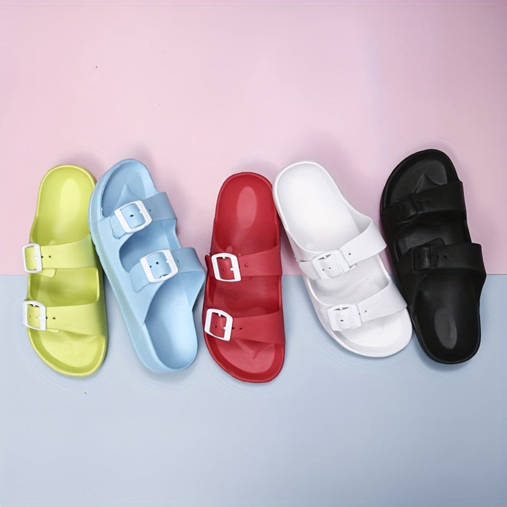 Men's Double Buckle Sandal-The Yellow Prime