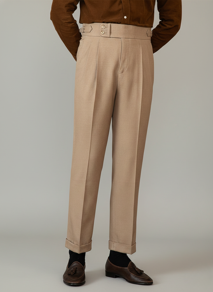 Luke | Men's Tailored Straight Leg Trousers