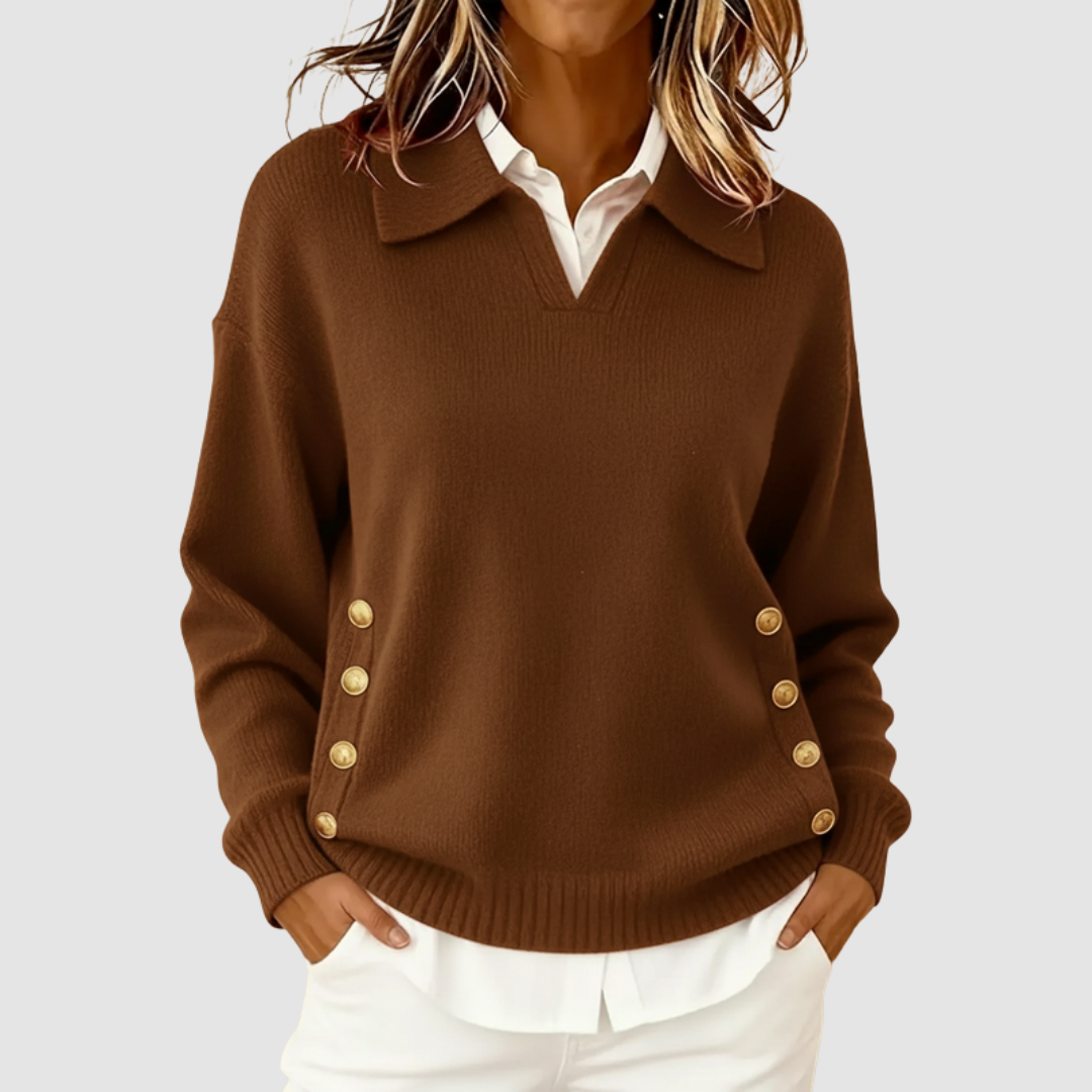 Luisa | Women's Elegant Knitted Sweater-The Yellow Prime