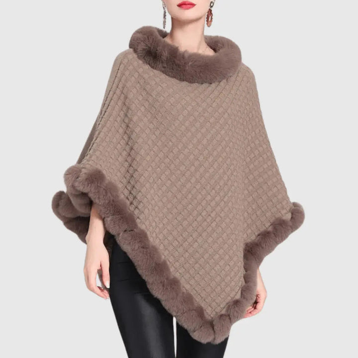 Women's Warm Cozy Poncho - Slouchy Cowl, Acrylic for Fall-The Yellow Prime