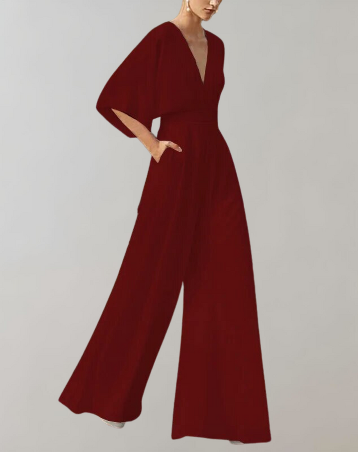 Women's Casual Wide-Leg Jumpsuit-The Yellow Prime