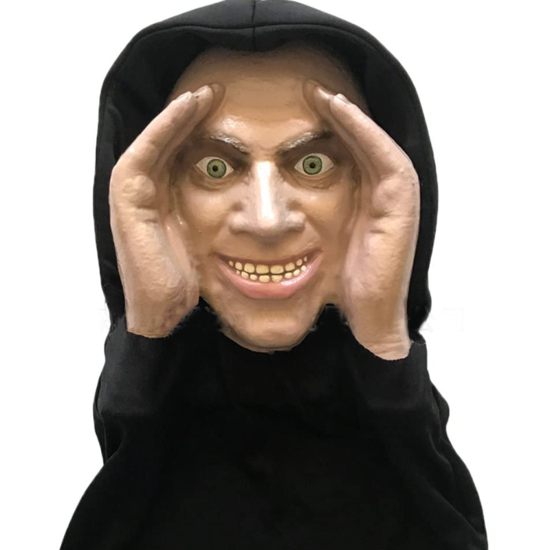 Halloweenin realistinen pelottava lateksinen ikkunasta kurkistava hahmo imukupilla