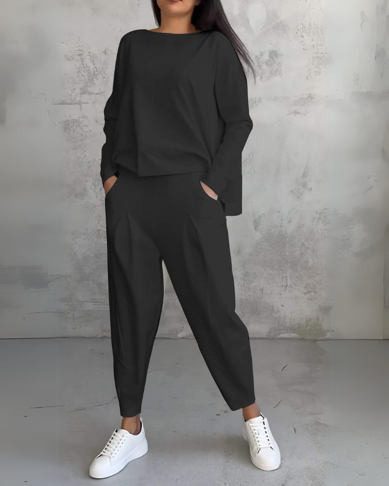 Jackquelin | Women's Elegant Lounge Set-The Yellow Prime