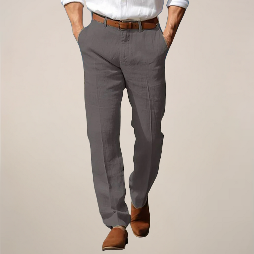 Charles | Men's Straight-Leg Casual Trousers