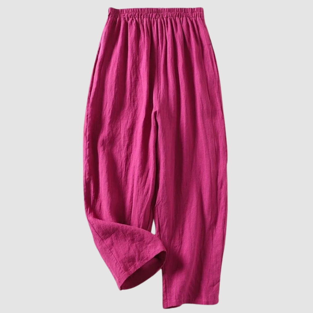 Sienna | Women's Linen Pants-The Yellow Prime