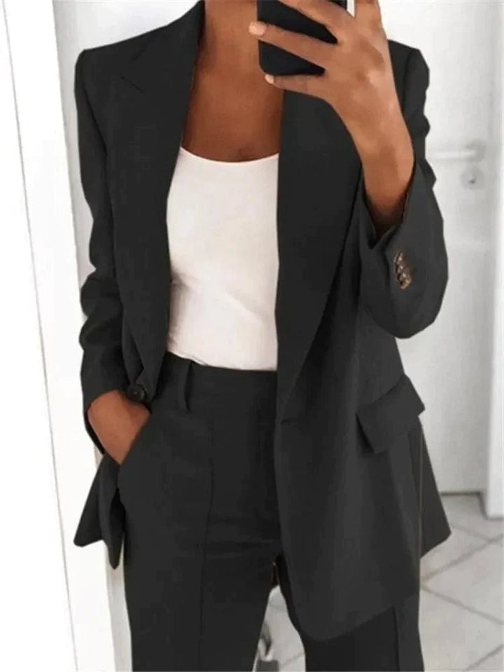 Women's Stylish Blazer Suit - Flattering Fit for Any Occasion-The Yellow Prime