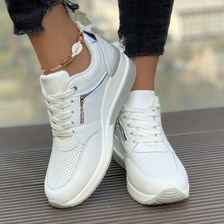 Women's Solid Color Sneakers for Everyday Wear-The Yellow Prime