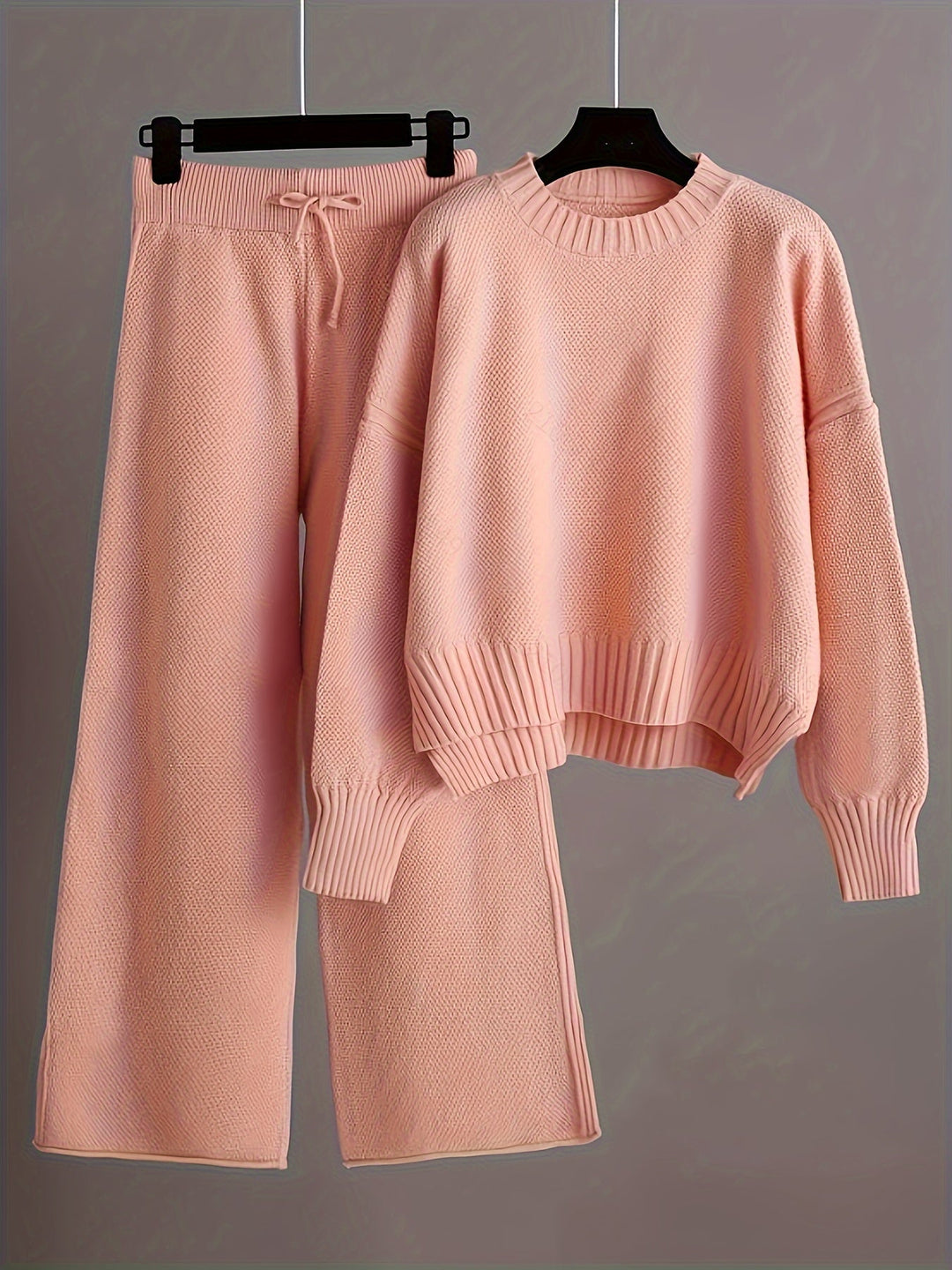 Emily | Women's Cozy Knit Loungewear Set-The Yellow Prime