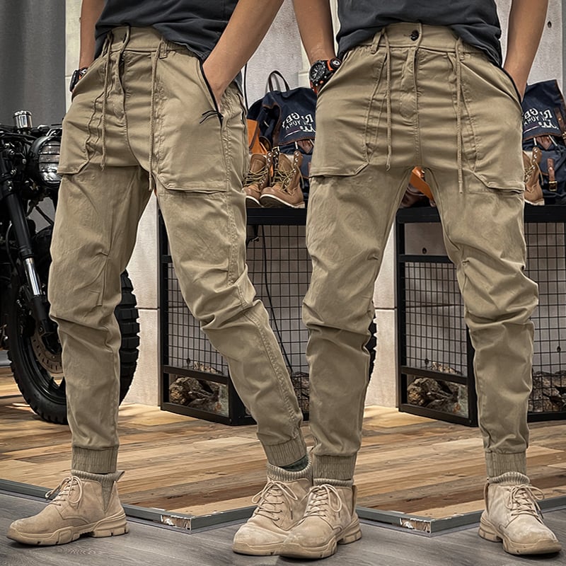 André | Men's Stretch Cargo Pants in Spandex-The Yellow Prime