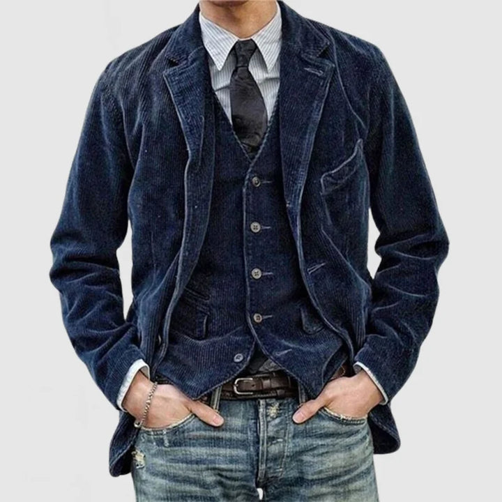 Bernard | Men's Premium Leather Jacket and Vest