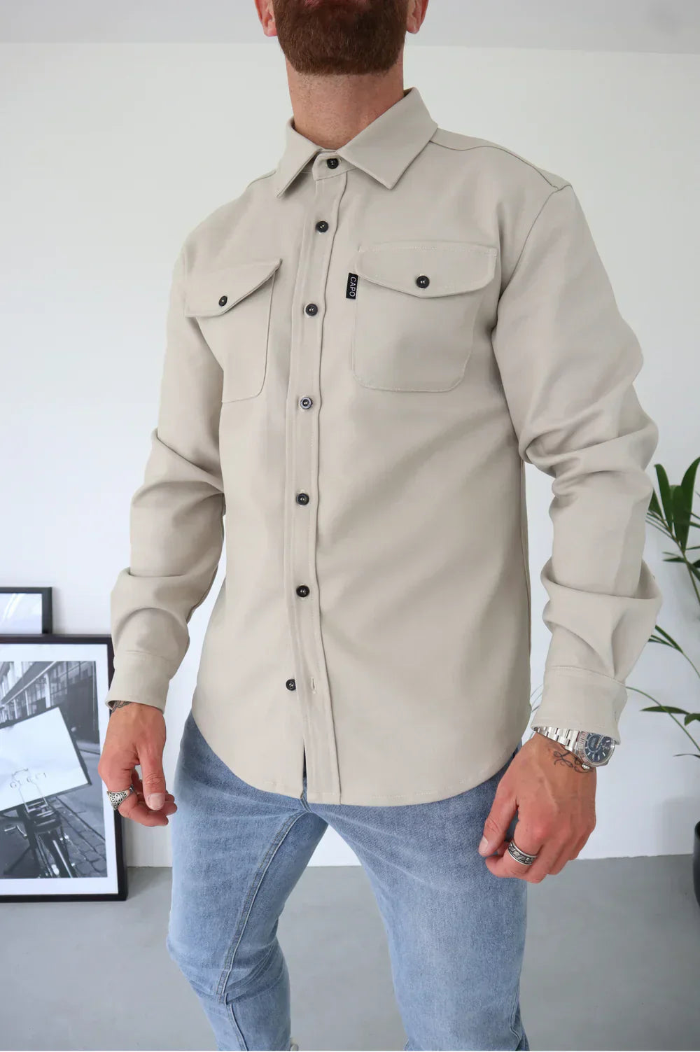 Men's Supreme Overshirt-The Yellow Prime