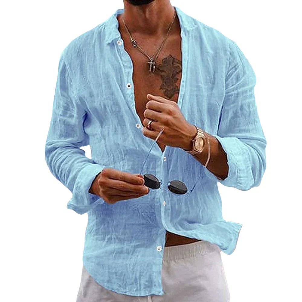 Men's Casual Shirt - Relaxed Fit for Easy Summer Style-The Yellow Prime