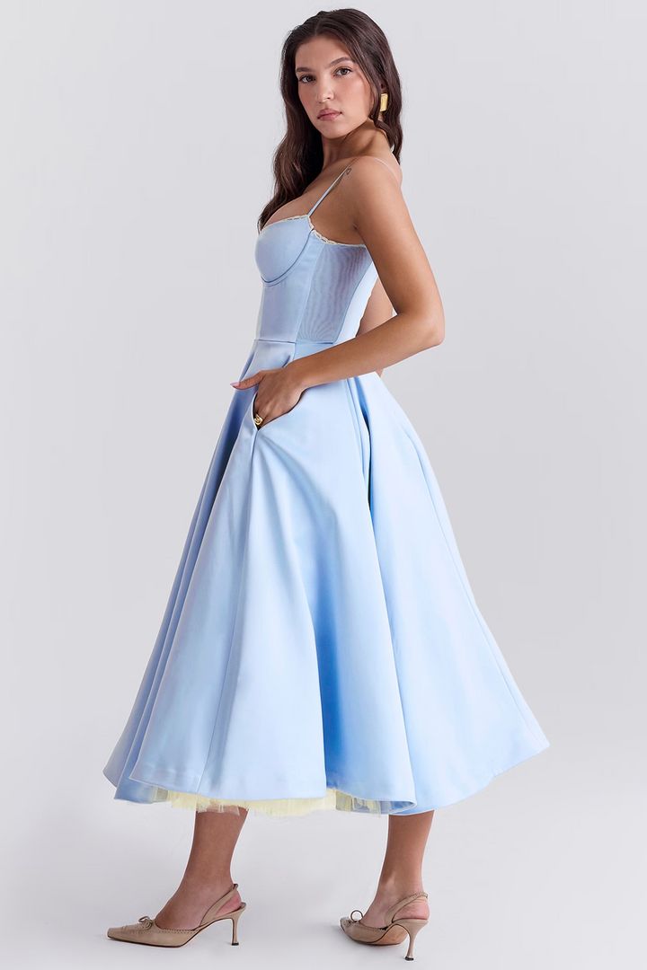Women's Elegant Slimming Dress for a Flattering Fit-The Yellow Prime