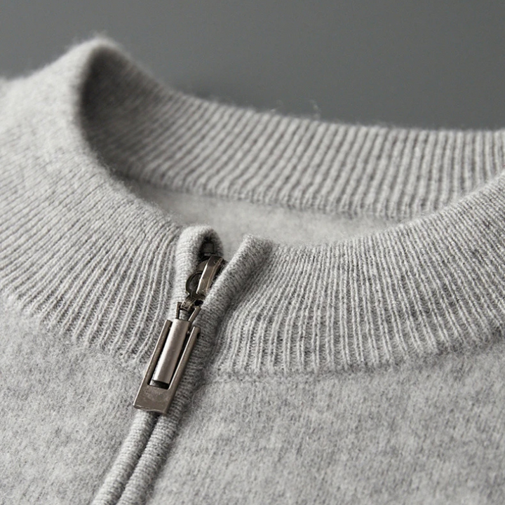 Men's Merino Stripe Cardigan-The Yellow Prime
