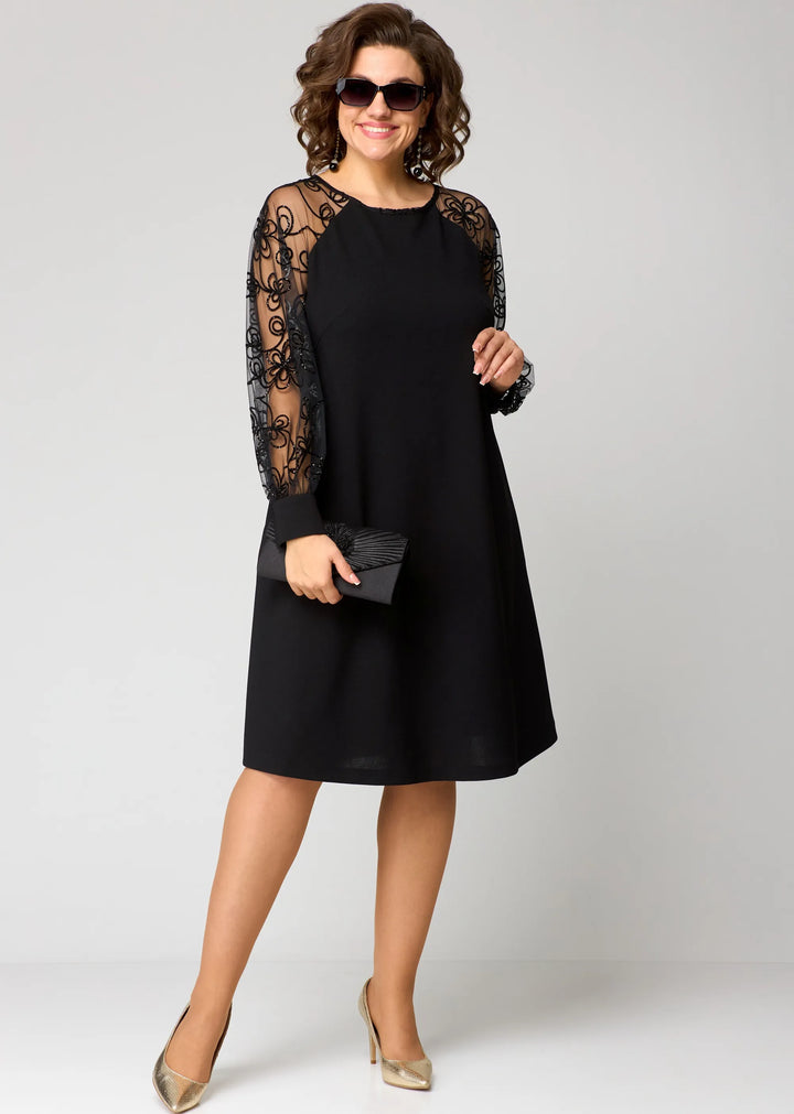 Edyth | Women's Elegant Lace Dress-The Yellow Prime