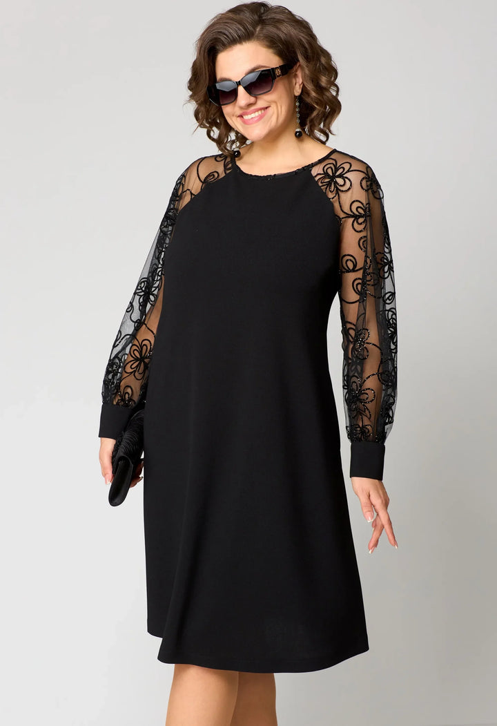 Edyth | Women's Elegant Lace Dress-The Yellow Prime