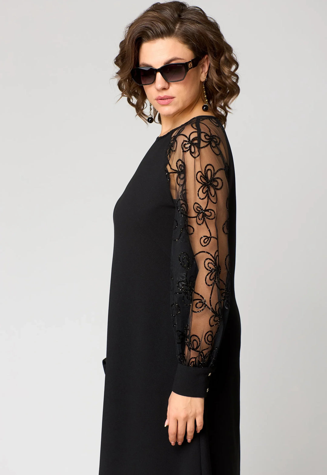 Edyth | Women's Elegant Lace Dress-The Yellow Prime