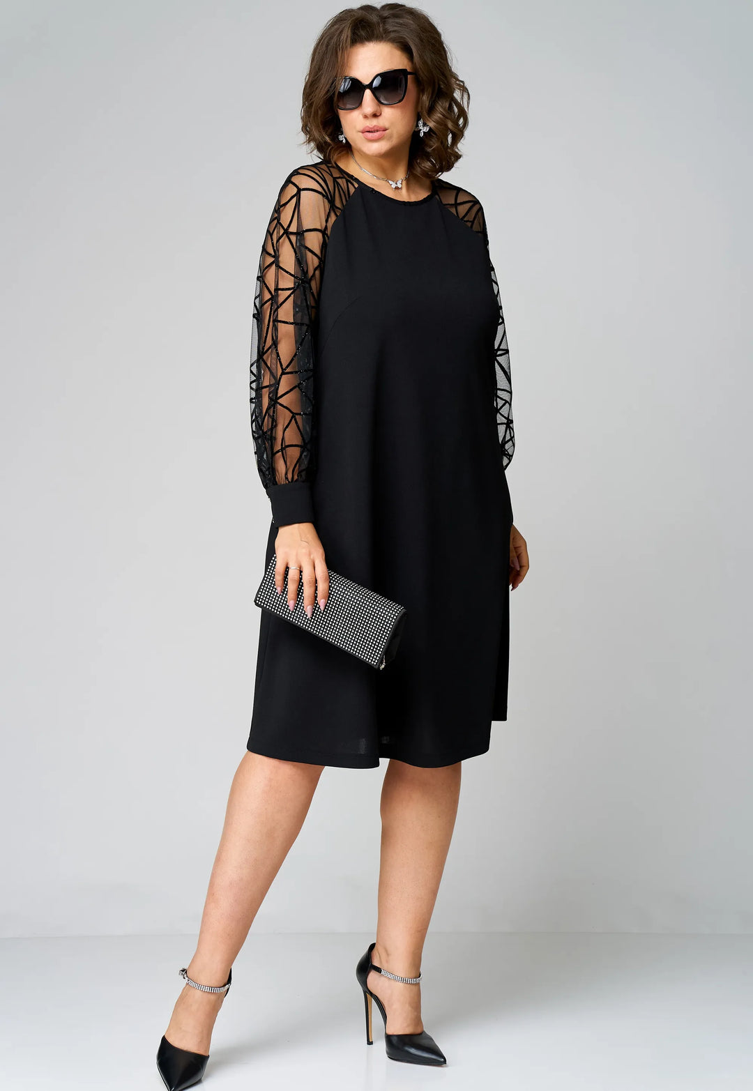 Darcy | Women's Elegant Tunic Dress-The Yellow Prime