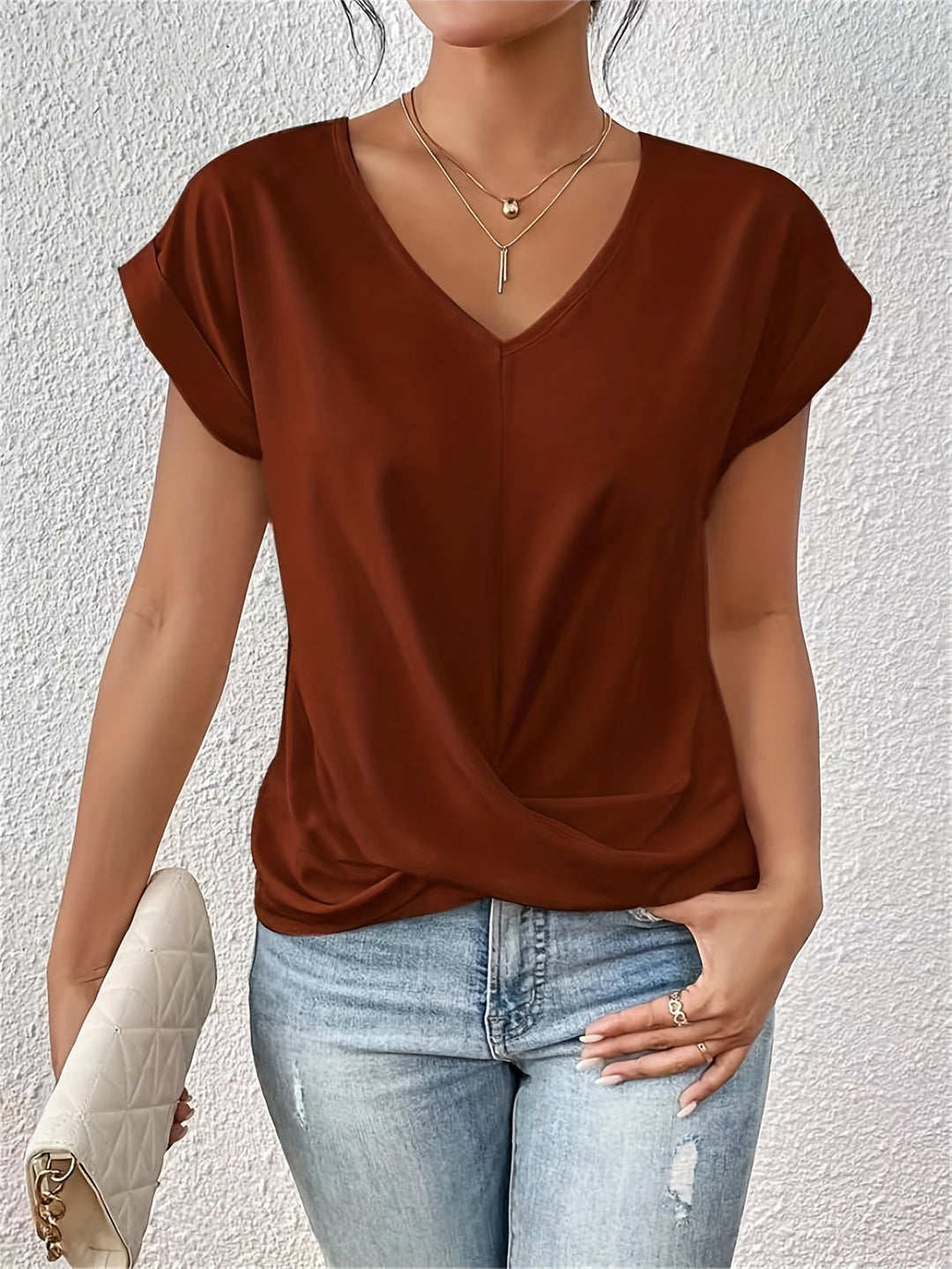 Women's Classic V-Neck T-Shirt-The Yellow Prime
