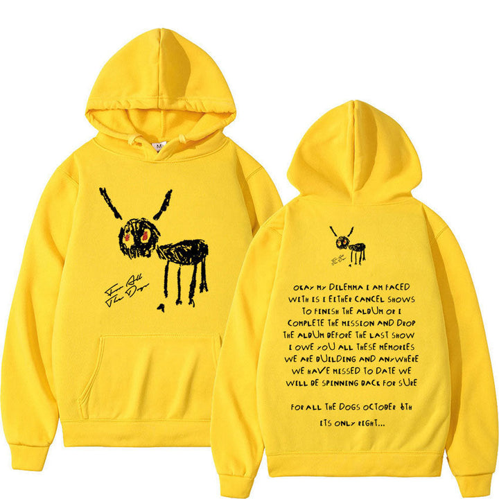 Men's Oversized Hoodie - Relaxed Fit Spandex Blend, Street Style-The Yellow Prime