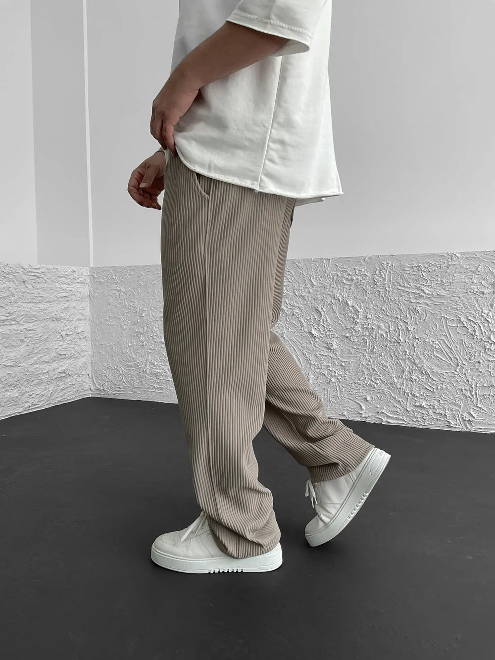 François | Men's Ribbed Spandex Comfort Pants-The Yellow Prime