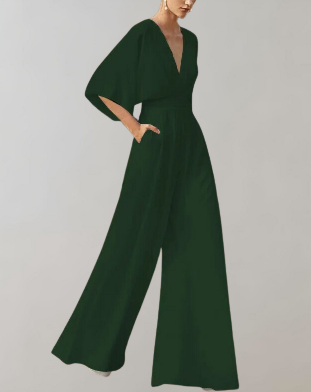 Women's Casual Wide-Leg Jumpsuit-The Yellow Prime