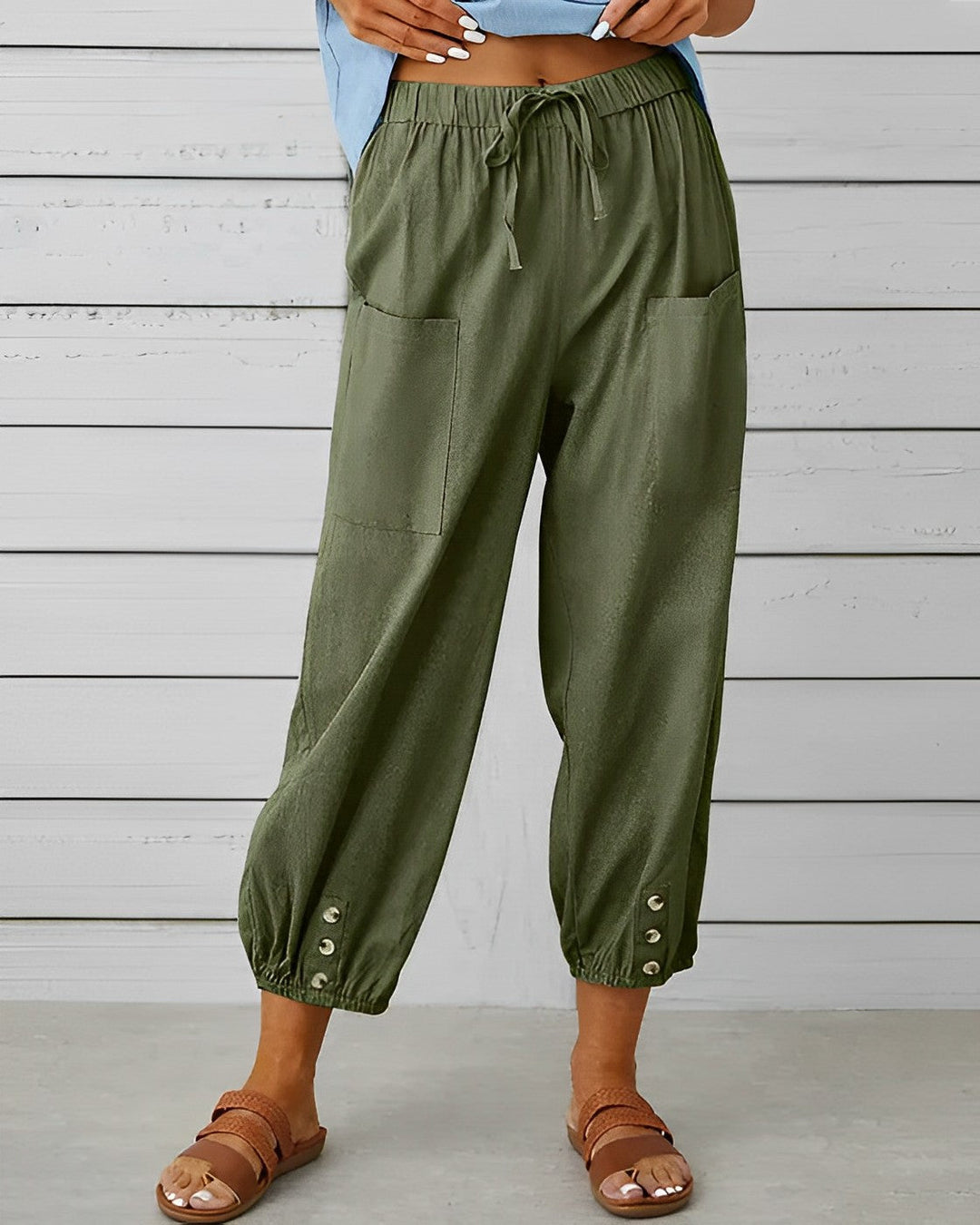 Maya | Women's Fashionable High-Waisted Wide Leg Pants-The Yellow Prime