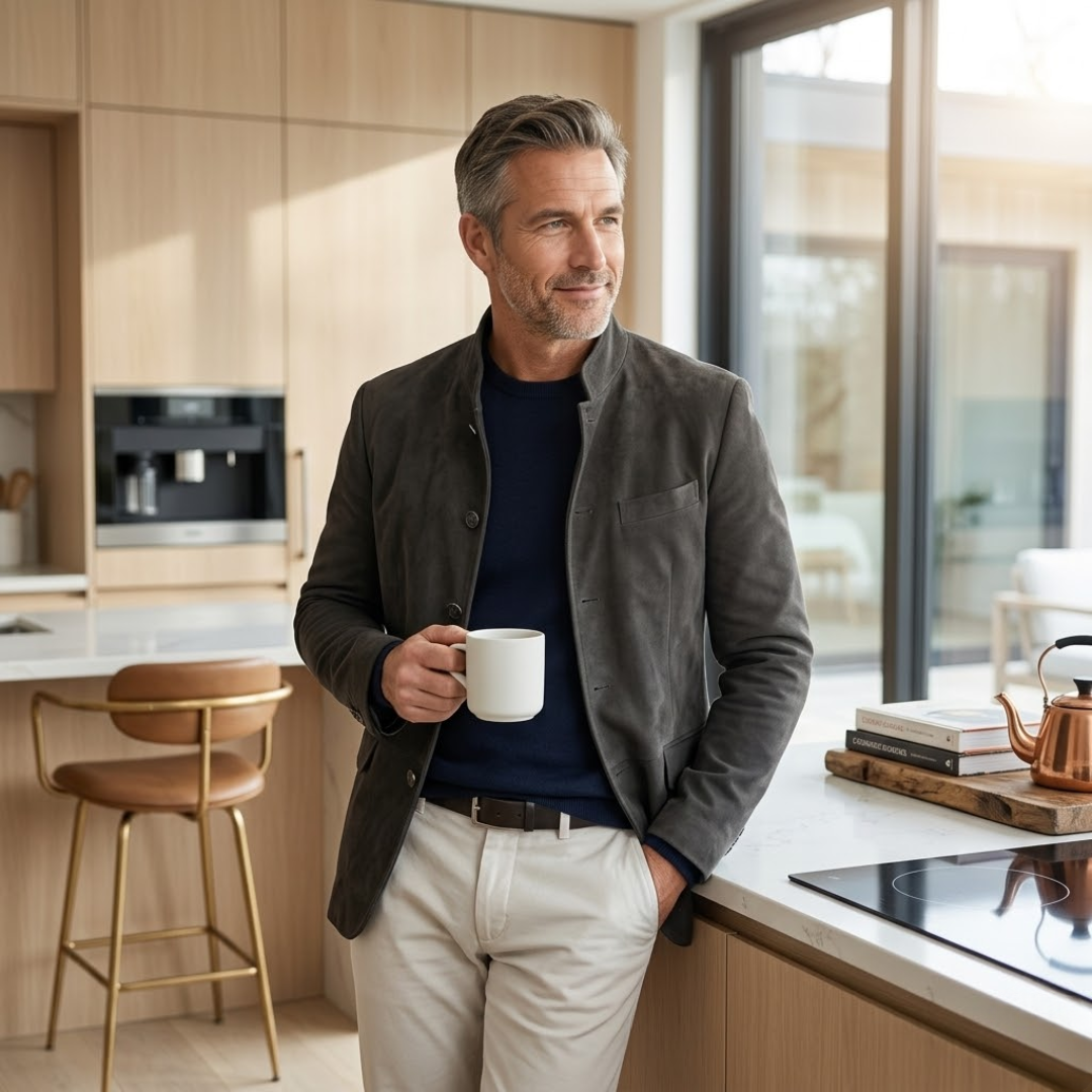 Casual, modern vest met knopen voor heren - een warme essential voor herfst en winter