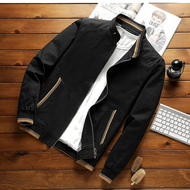 Men's Stylish Cotton Bomber Jacket with Classic Fit
