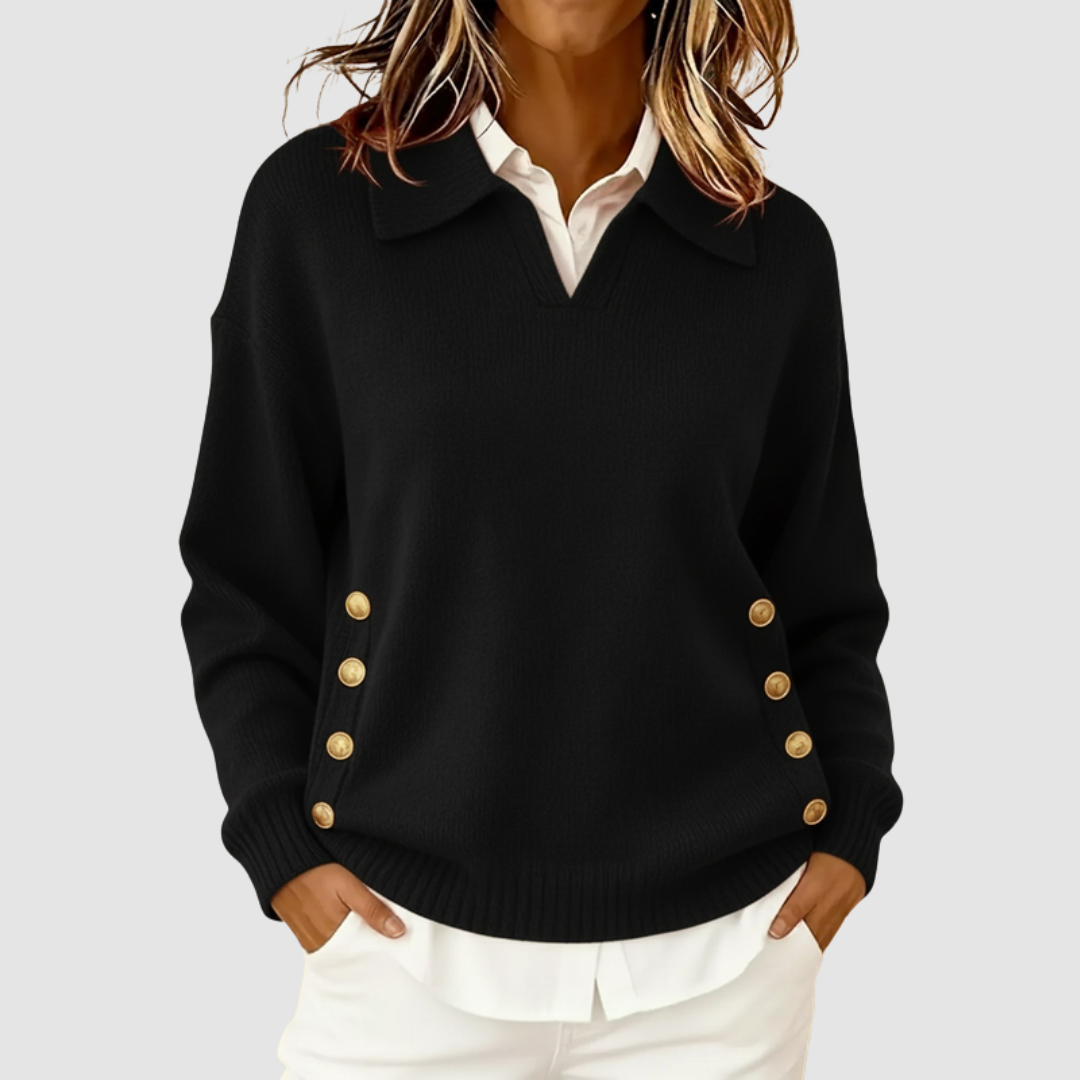 Luisa | Women's Elegant Knitted Sweater-The Yellow Prime