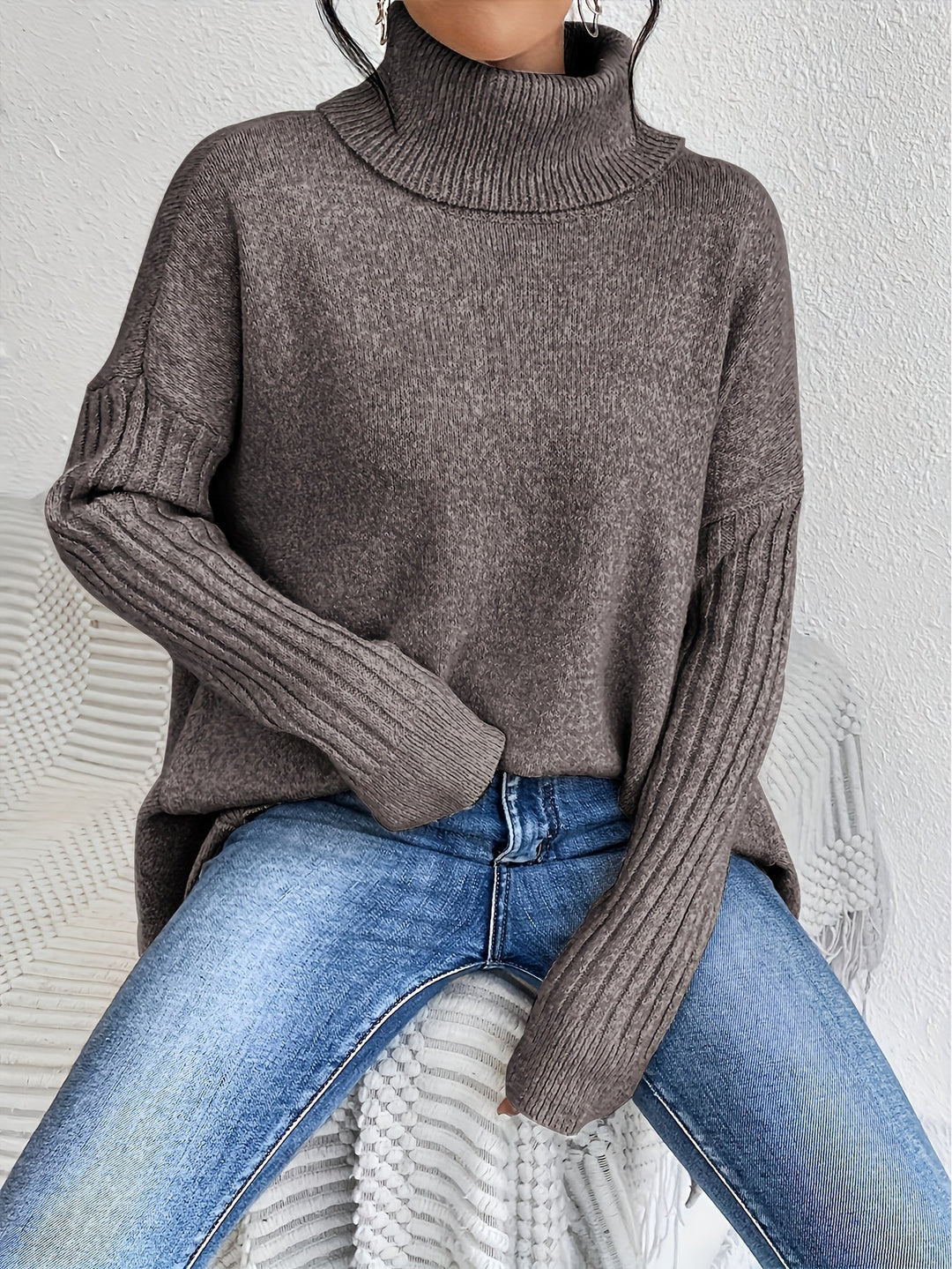 Ezella | Women's Elegant Casual Sweater-The Yellow Prime