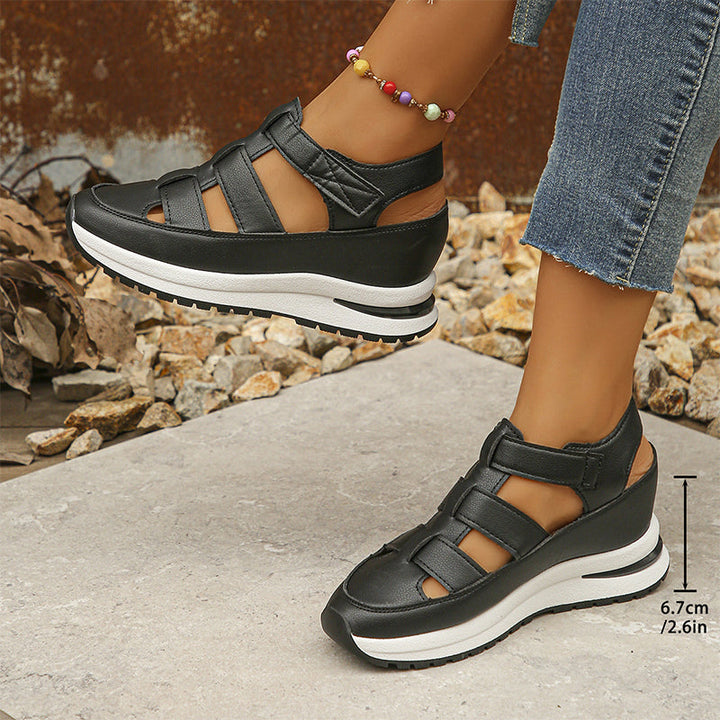 Thea | Women's Closed Toe Strap Design Sandals-The Yellow Prime