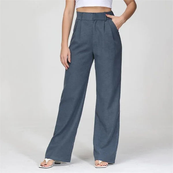 Verna | Women's Trendy Wide Leg Pants for Casual Style-The Yellow Prime