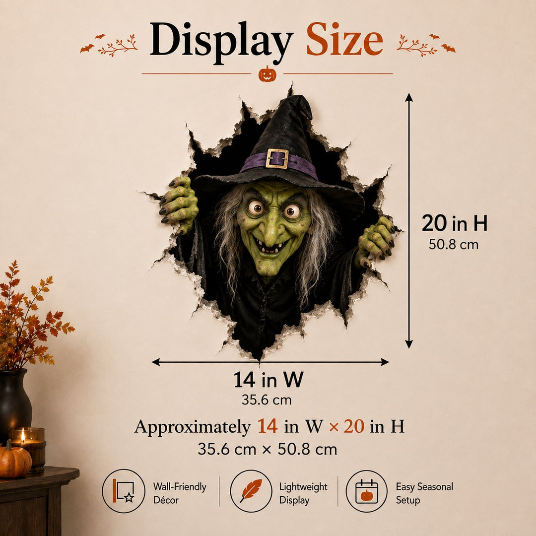 3D-halloweenmuurstickers voor griezelige inbraakdecoratie