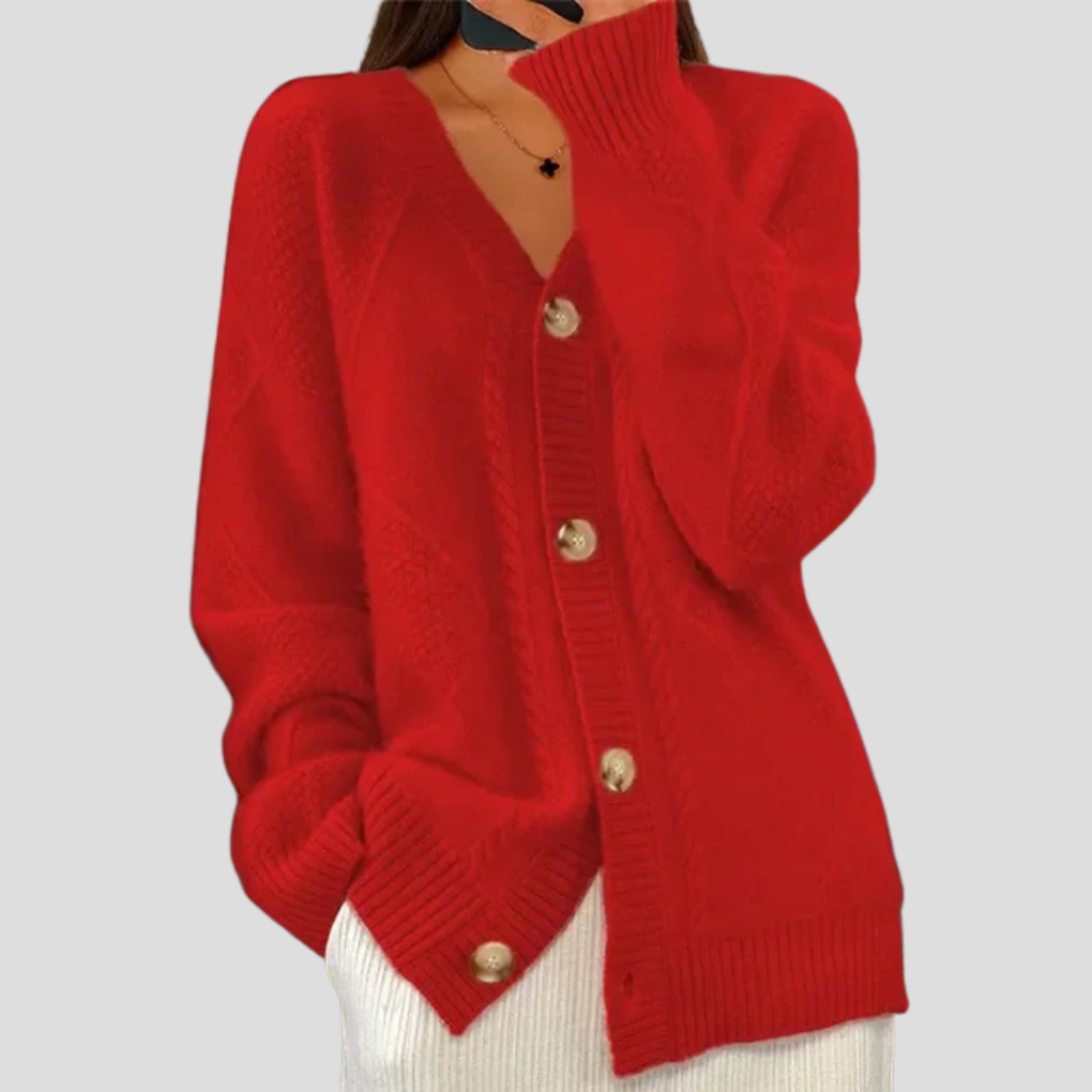 Women's Cozy Knitted Cardigan for All Seasons