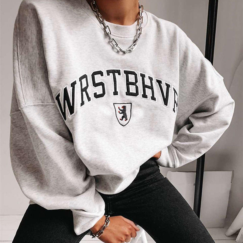 Women's Oversized Crewneck Sweatshirt - Midweight Fall Top-The Yellow Prime