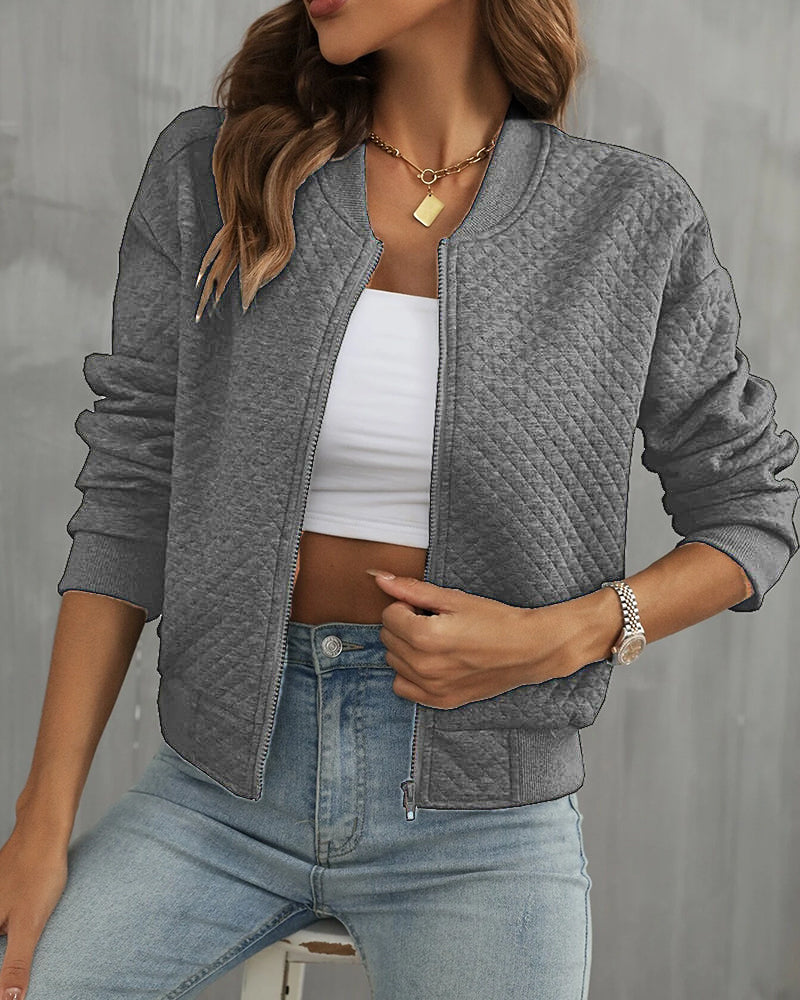 Women's Classic Bomber Jacket for Stylish Everyday Wear