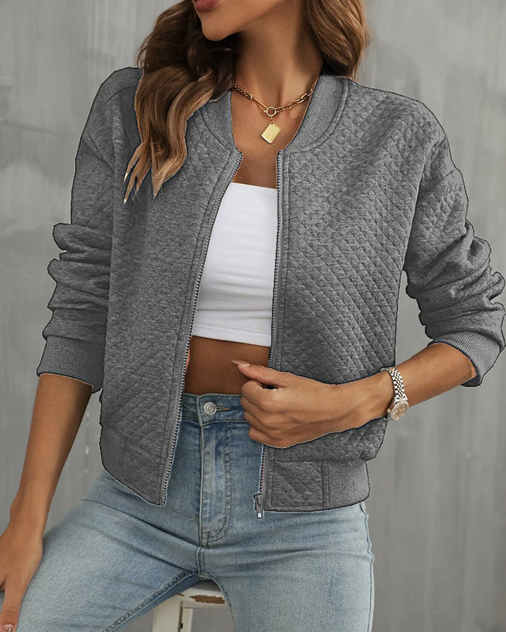 Women's Classic Bomber Jacket for Stylish Everyday Wear