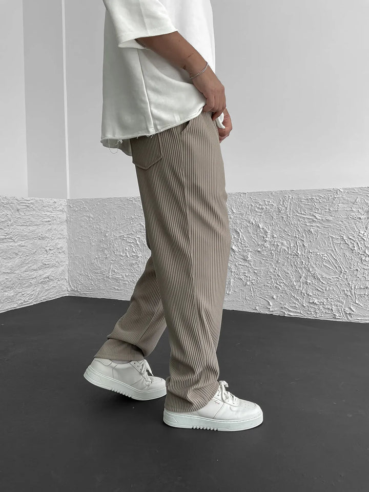 François | Men's Ribbed Spandex Comfort Pants-The Yellow Prime
