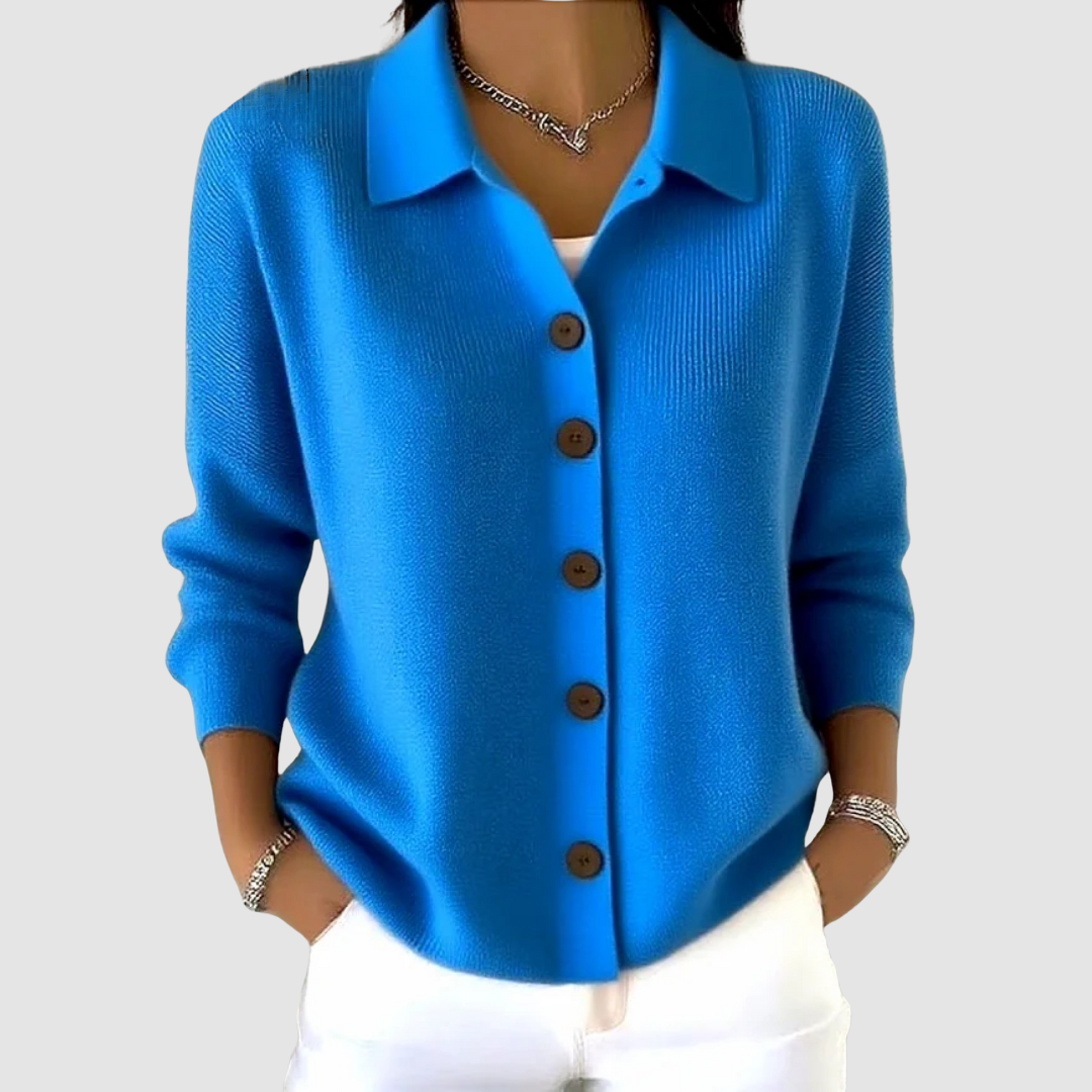 Riah | Women's Button-Up Knit Cardigan-The Yellow Prime