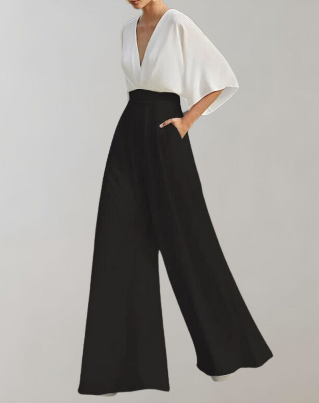 Women's Casual Wide-Leg Jumpsuit-The Yellow Prime
