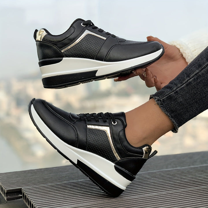 Women's Solid Color Sneakers for Everyday Wear-The Yellow Prime