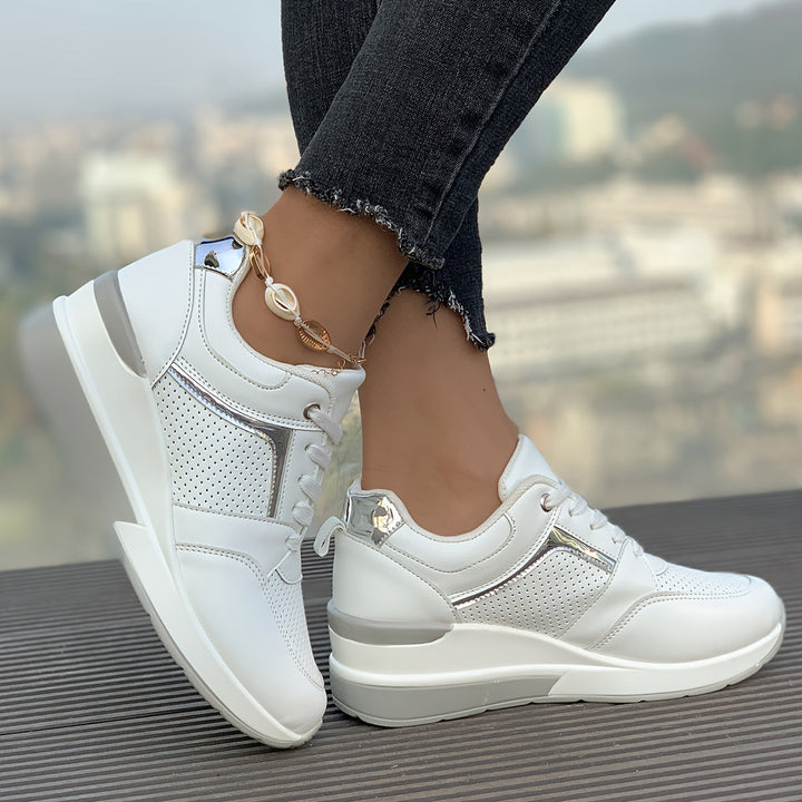 Women's Solid Color Sneakers for Everyday Wear-The Yellow Prime