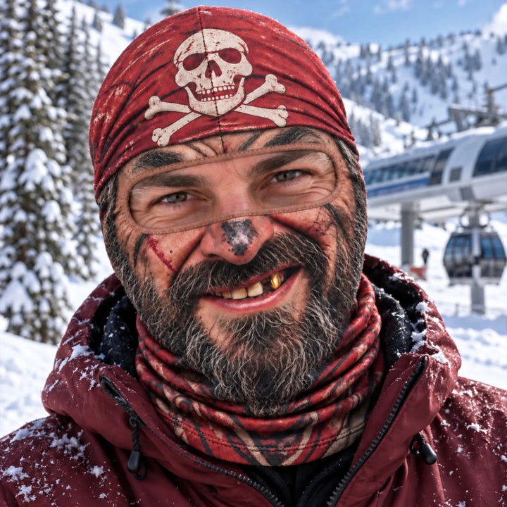 Morsom, realistisk ansikts-skimaske – morsomt vinterfestutstyr
