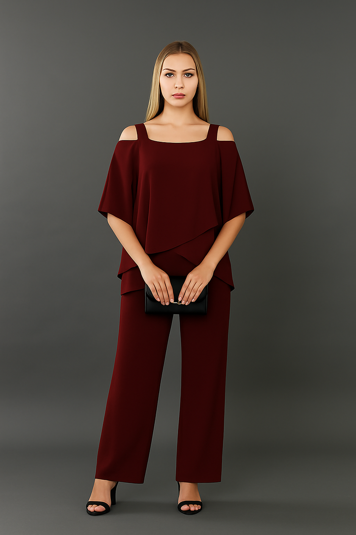Women's Stylish One-Shoulder Casual Jumpsuit-The Yellow Prime