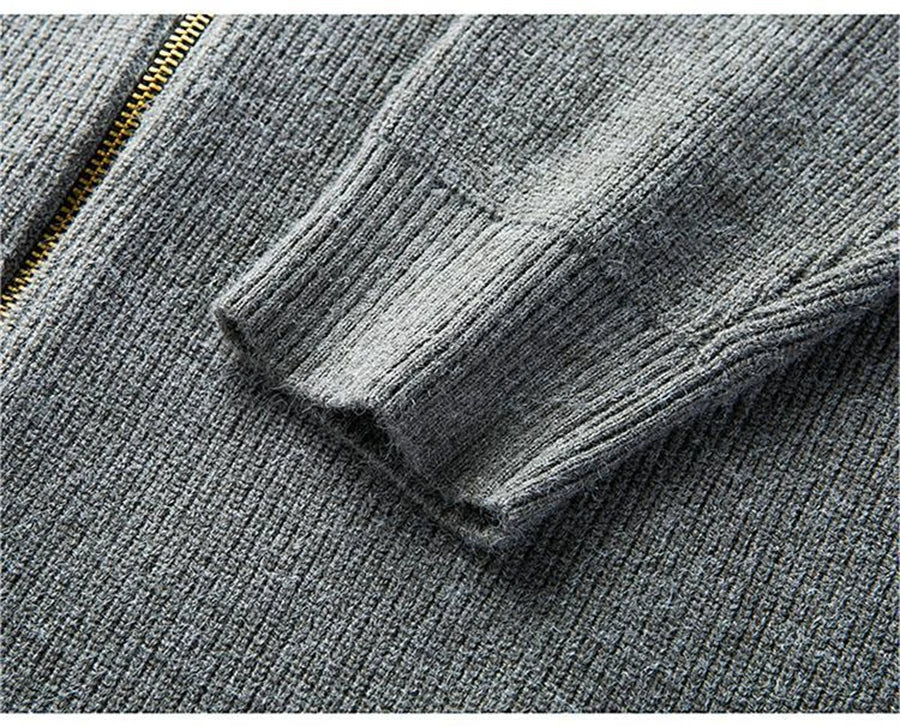 Cardigan classique d’automne pour homme, confortable et en maille